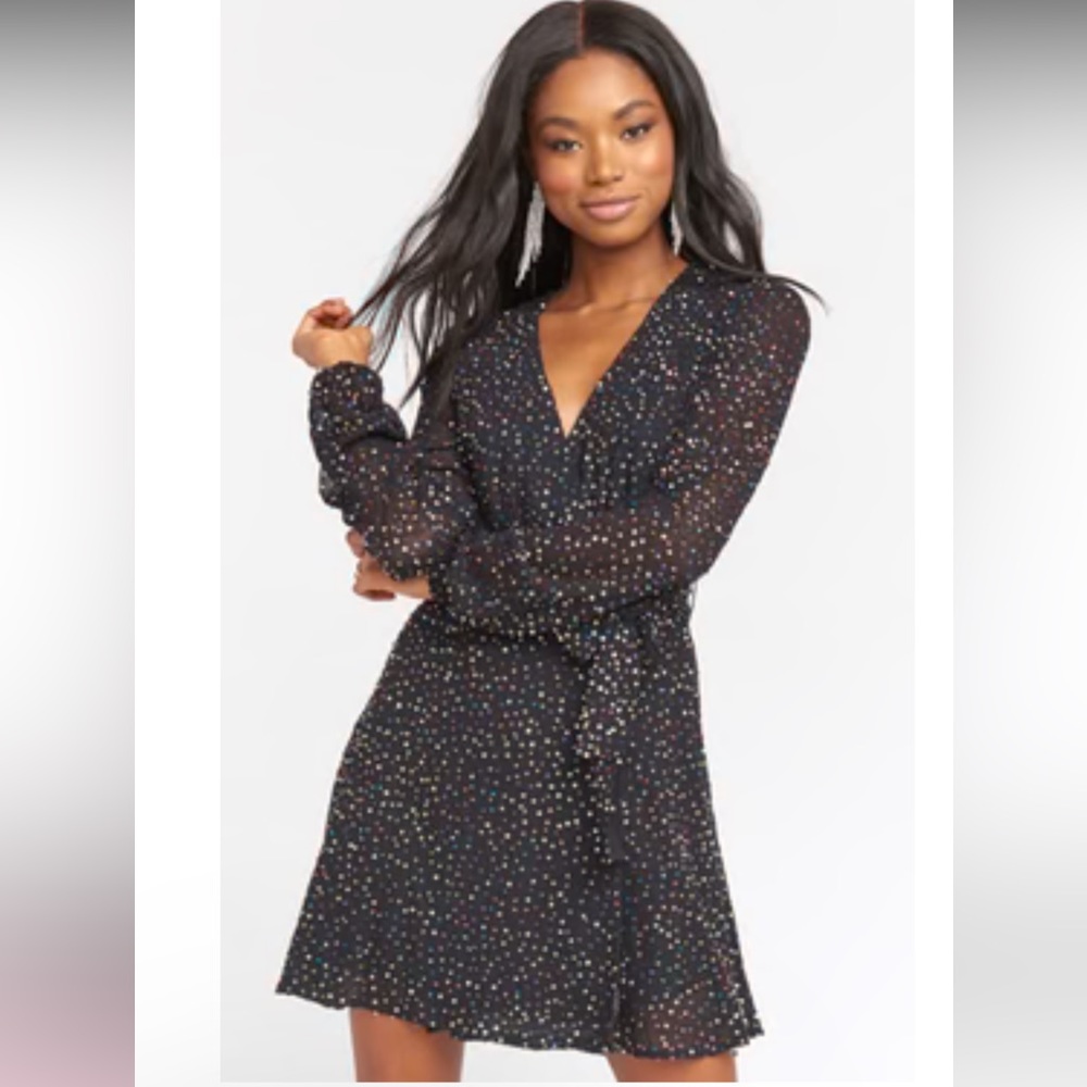 Show Me Your MuMu Phyllis Sequined Mini wrap dress